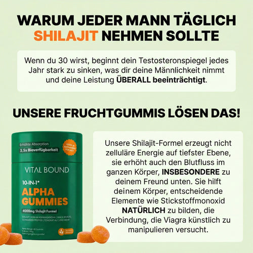 Vital Bound™ Shilajit Alpha Gummies