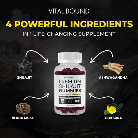 Premium Shilajit Gummies with Ashwagandha