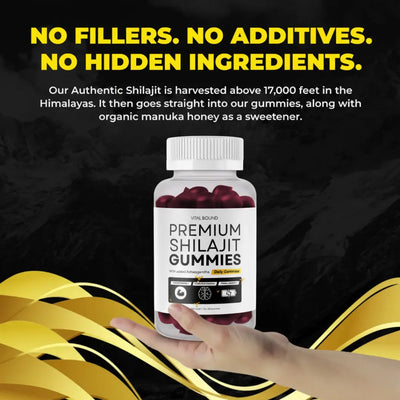 Premium Shilajit Gummies with Ashwagandha