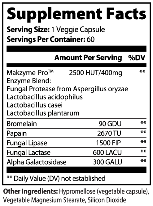 Digestive Enzymes with Probiotics for Meal & Gut Support