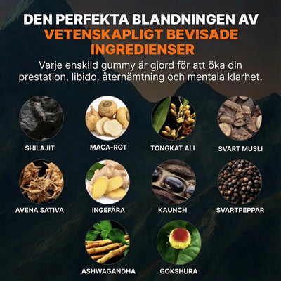 Vital Bound™ Shilajit Alpha Gummies – 10-i-1 stöd