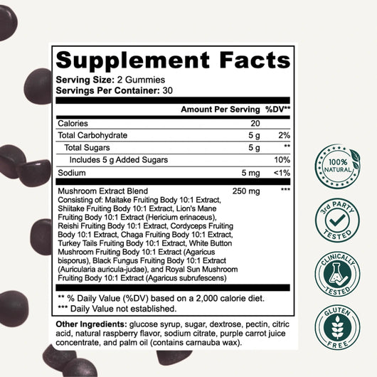 20-in-1 Mushroom Complex Gummies
