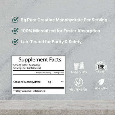 Creatine Monohydrate Powder 300g