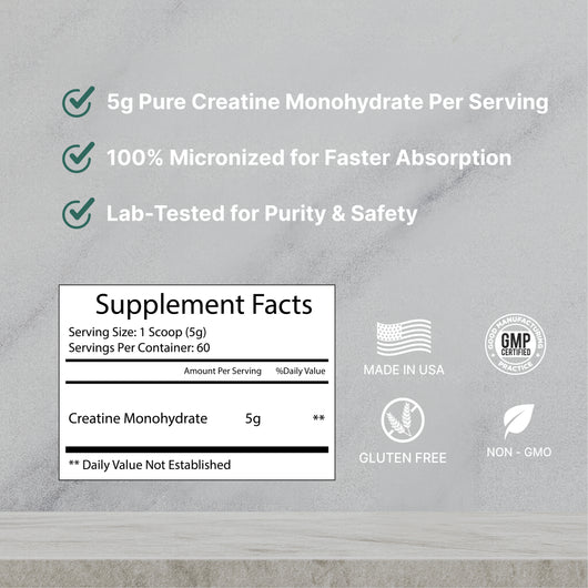 Creatine Monohydrate Powder 300g