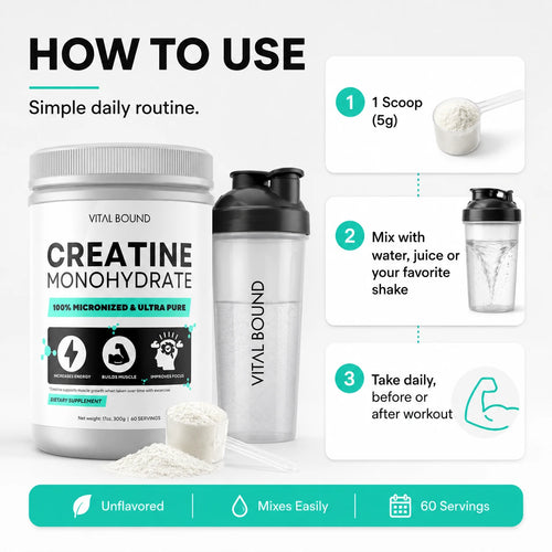 Creatine Monohydrate Powder 300g