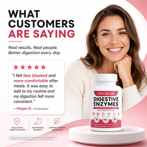 Digestive Enzymes with Probiotics for Meal & Gut Support