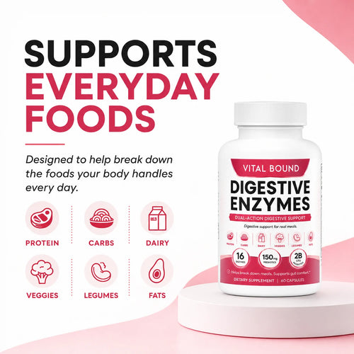 Digestive Enzymes with Probiotics for Meal & Gut Support
