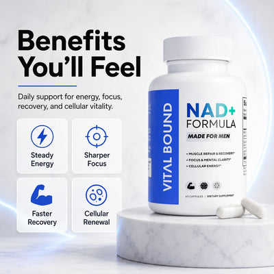NAD+ Supplement for Men 500mg — Cellular Energy & Healthy Regeneration