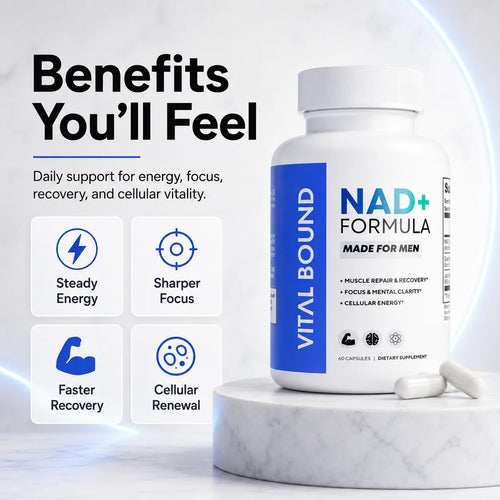 NAD+ Supplement for Men 500mg — Cellular Energy & Healthy Regeneration