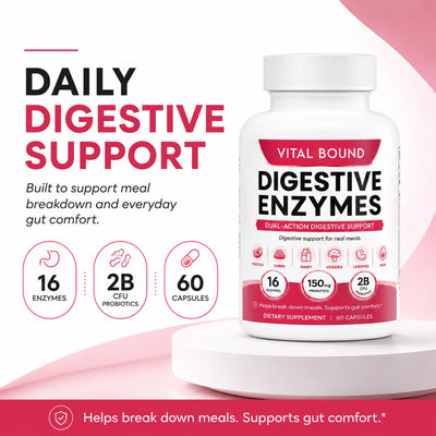 Digestive Enzymes with Probiotics for Meal & Gut Support