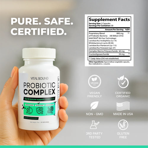 Probiotic 40 Billion CFU with Prebiotics – Digestive & Immune Support