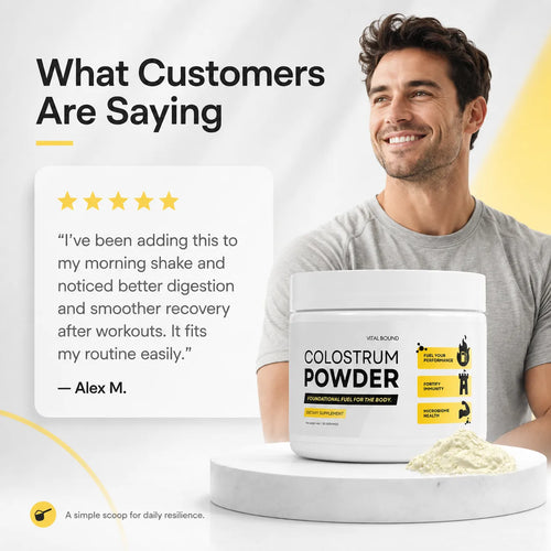 Bovine Colostrum Powder – 2300 mg with 25% IgG | Immune, Recovery & Performance Support