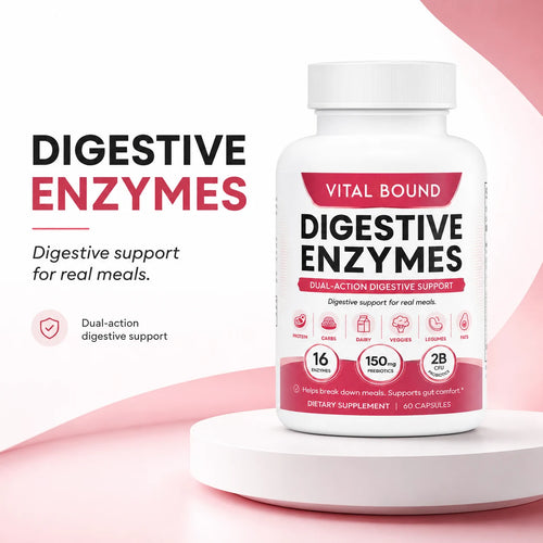 Digestive Enzymes with Probiotics for Meal & Gut Support