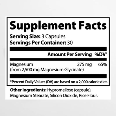 Magnesium Glycinate - 90 Capsules