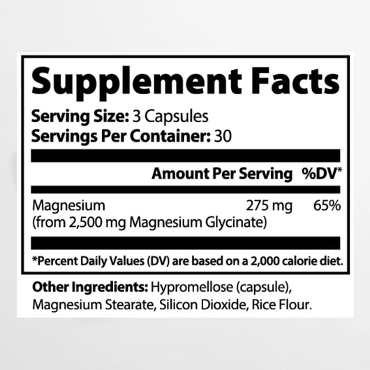 Magnesium Glycinate - 90 Capsules