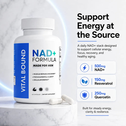 NAD+ Supplement for Men 500mg — Cellular Energy & Healthy Regeneration