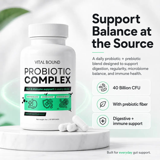 Probiotic 40 Billion CFU with Prebiotics – Digestive & Immune Support